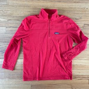 Patagonia Mens Micro Fleece Pullover Red 26176 Size Large